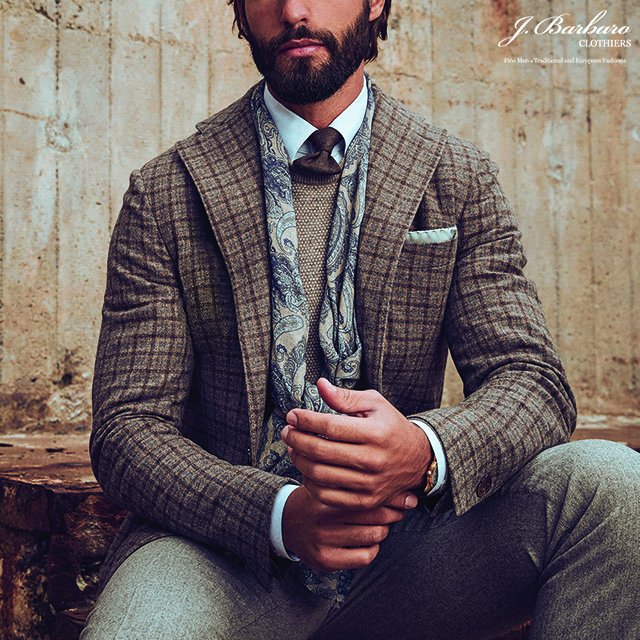 JBarbaroClothie's tweet photo. For a casual look with a little pop, try wearing a neutral sport coat with a subtle yet bright pattern @partridgecreek @glcoutlets #stenstroms https://t.co/MiUEATyEI1