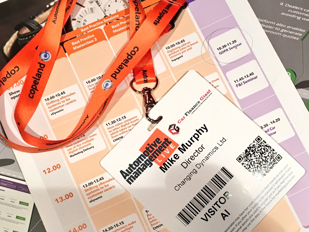 mikemurff's tweet photo. Thank you @AMLive2017 for a genuinely interesting and valuable day #AMLive2017 @PKFCooper_Parry #GDPR @iVendiLtd #onlineretailing @citnow #onlinetoonsite https://t.co/ur6AmRC9wh
