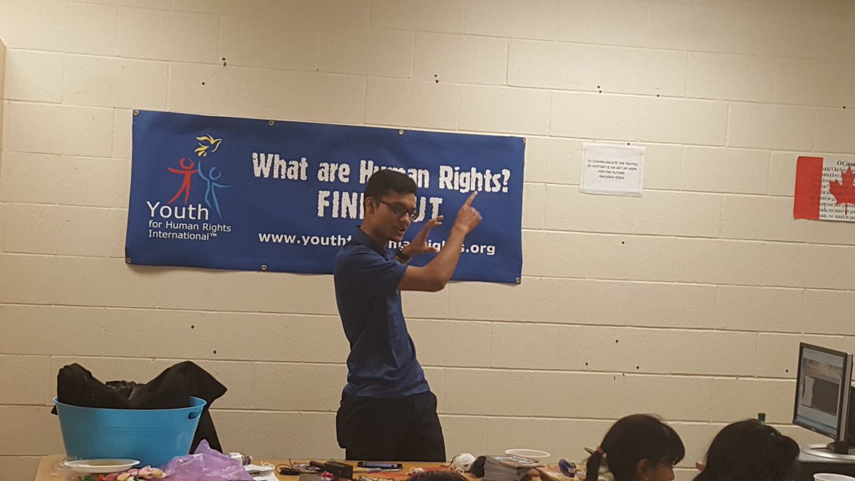 PadminiPadiach1's tweet photo. Peace Tree Conference Presenter, Abeir Liton - Youth for Human Rights Toronto.
"Know your Rights" https://t.co/YRFgO3bWjS