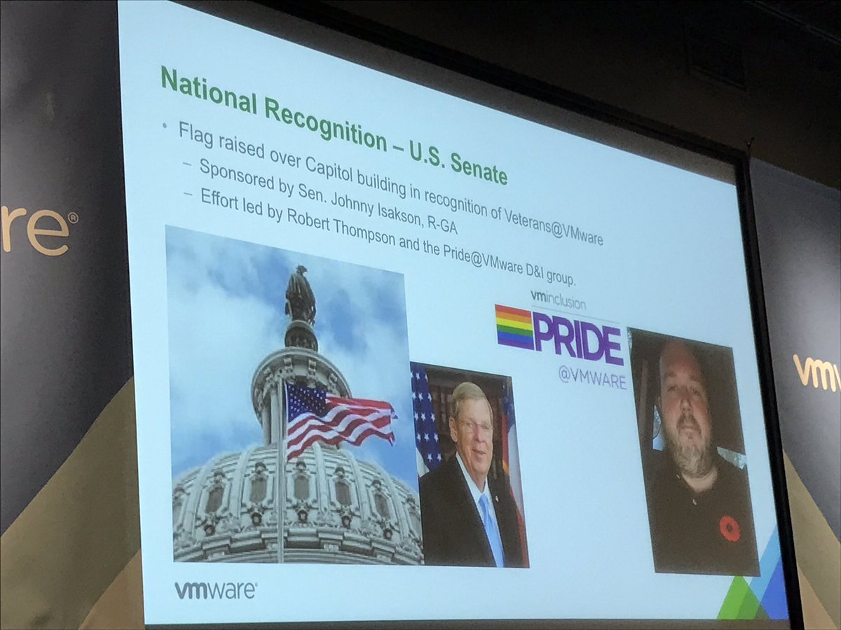 jasemccarty's tweet photo. Wow! The flag raised over the U.S. Capitol on 11 NOV 17 will be flown in recognition of #VeteransAtVMware @VMware - Thank you Robert Thompson of #PrideAtVMware #vminclusion https://t.co/2Jh618c1Cr