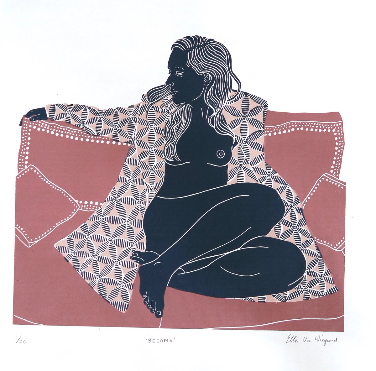 'Become' limited edition linocut, is now available for purchase on my website. 😊
ellenvonwiegand.com/limited-editio…
#art #linocut #ink #nudeart #women #bodylove #reliefprint #blockprint #originalart