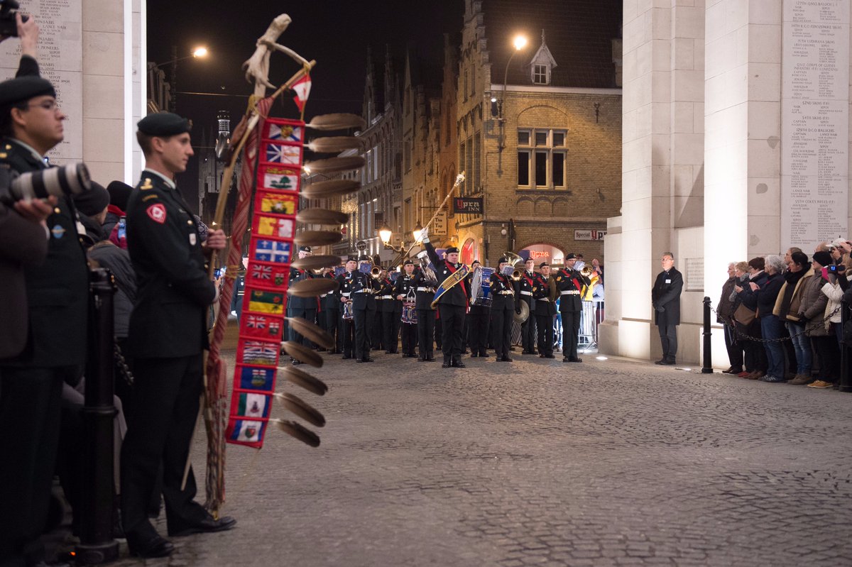 CanadianArmy's tweet photo. #CanadaRemembers the battle of #Passchendaele. Here are pictures of the #Passchendaele100 ceremonies in Belgium #LestWeForget #RememberThem https://t.co/ZkWrc0wkud