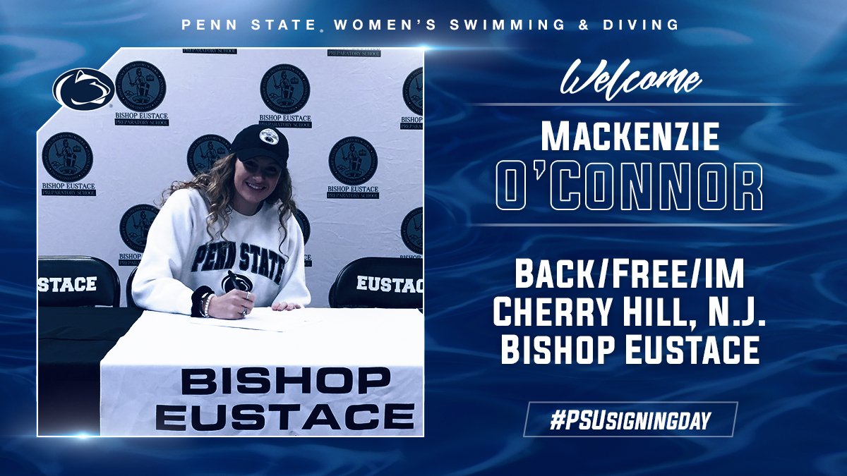 PennStateSWIM's tweet photo. #PrideRising!
βοΈ Welcome Mackenzie O'Connor! π¦#PSUSigningDay #BLUEprint https://t.co/2s2tGpCm64