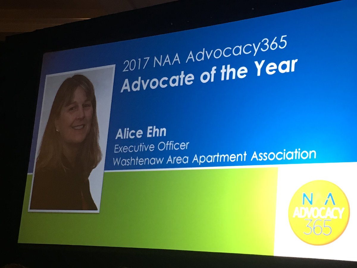 ChoicePropRes's tweet photo. Congrats Alice on your advocacy award for our industry! The standing ovation for you was well deserved @NAAhq #aod2017 https://t.co/jJsYfjeg0V