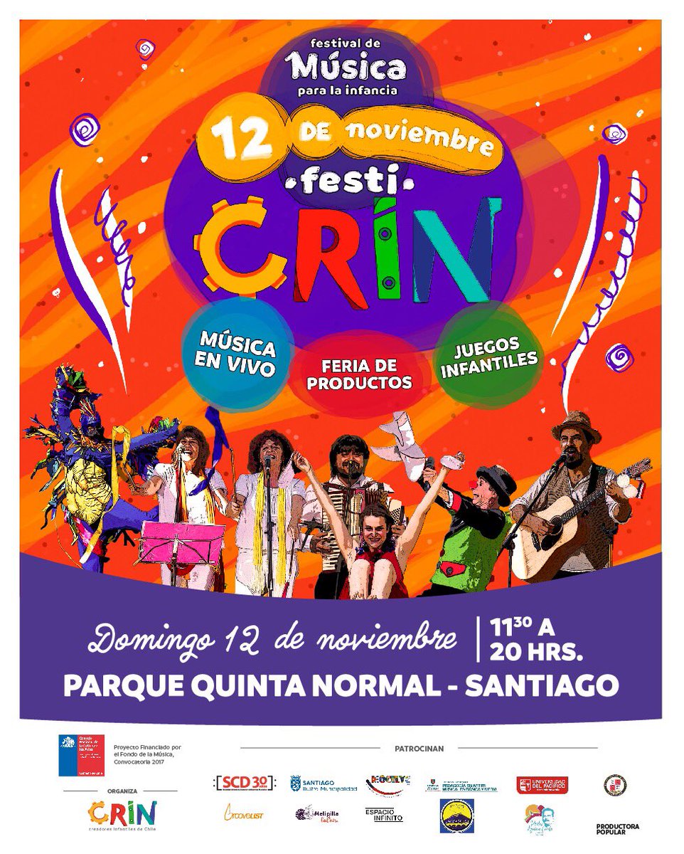 El domingo estaremos con Piti y la #OrquestaHiperbolica en este bello festival en Quinta Normal. ¡Y es gratis!  ¿<a href="/CNTVChile/">CNTVChile</a> y <a href="/creamas_chile/">Corporación Crea+</a> me ayudan con un RT? <3