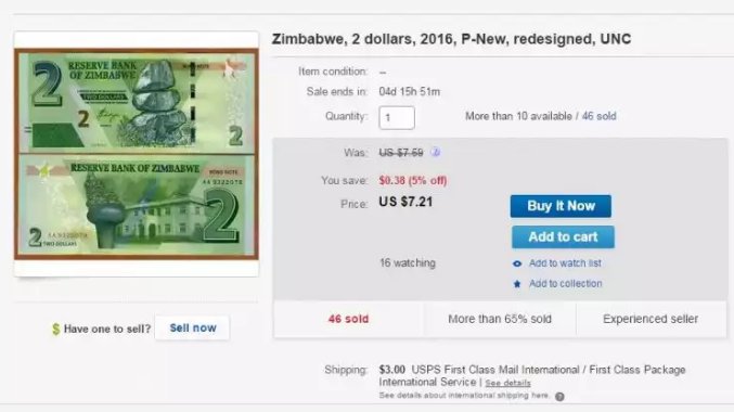 povonewstv's tweet image. #Zimbabwe 2 dollar #BondNote selling for US $7.21 on ebay

#PovoNews #PovoZim