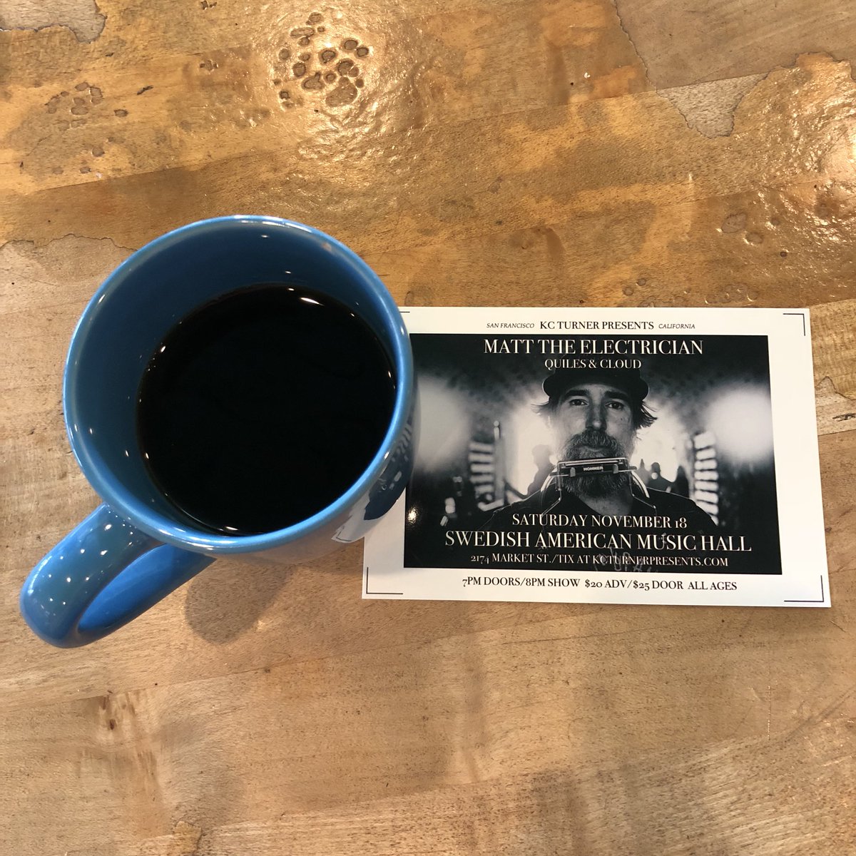 kcturnermusic's tweet photo. I got this show on my mind! So stoked!! @MattTheE + @quilesandcloud - Nov. 18 @swedishhall >> https://t.co/a6mRSUorTV #SanFrancisco https://t.co/aUBNv64TmC