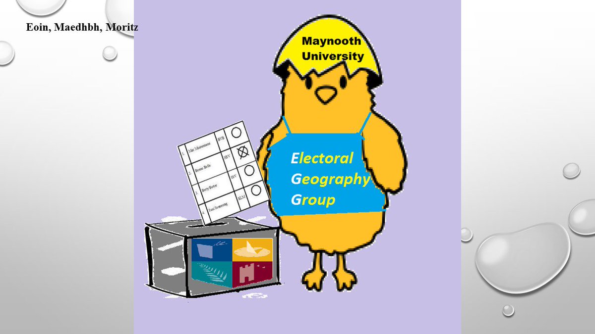 AdrianKavanagh's tweet photo. I set our @Maynoothgeog #GY613 Masters class a task of devising a logo for our new Electoral Geography Group (EGG) (for study/research in electoral geography).
Some genius ideas emerged...
Ah the creativity of the young folk!!! https://t.co/iC3jtzdueR