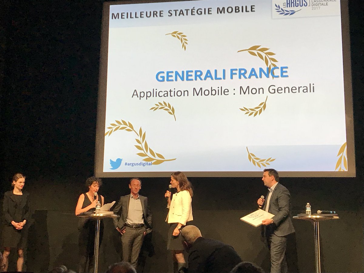 generalifrance's tweet photo. #ArgusDigital Generali remporte le Trophรฉe Argus de lโ#Assurance Digitale ยซ Meilleure stratรฉgie #mobile ยป pour lโ#appli MonGenerali https://t.co/uslisUN8EK