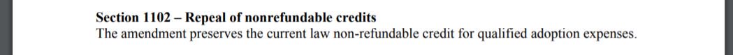 NEW: House GOP changes in tax reform bill include restoration of adoption tax credit