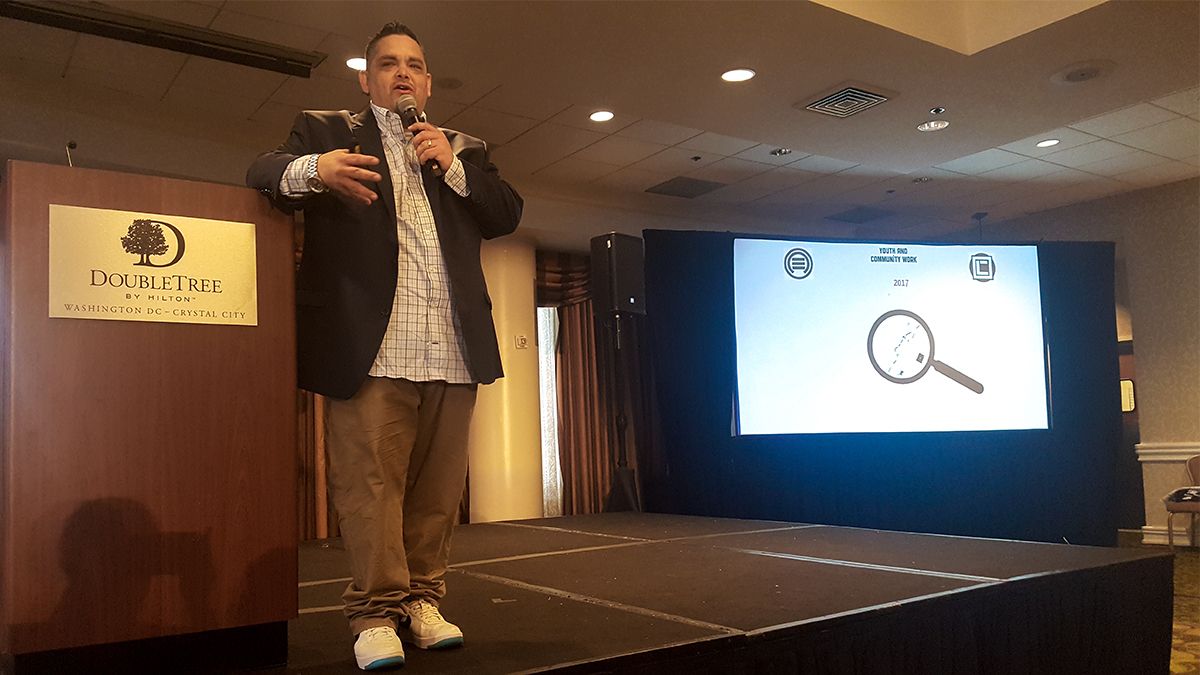 ACFHHS's tweet photo. We’ve got @Emceeone helping us start the final day of #ACFNativeMtg17. https://t.co/v0M3xCEJpS