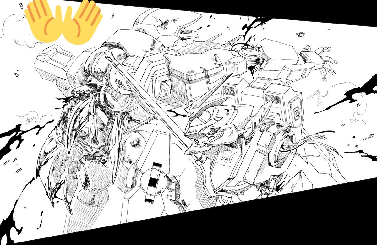 「メカならどれだけ損壊させても注意書きが要らないんじゃないか…?というのがここ最近の発見です 」折尾の漫画