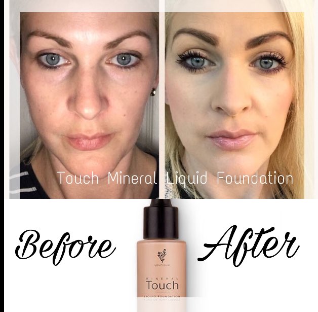 MegWeston4's tweet photo. Doesn't Abi look amazing! This here is our very popular Touch Mineral Liquid Foundation! The results are truly amazing, minimises wrinkles, the liquid dries to a soft powdery finish 💖 no touch up necessary!! #touchfoundation #younique #makeup #amazing https://t.co/RlFlUwsDdZ