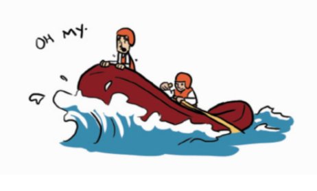 “Sometimes you can see the rough water coming.” But how do you cope with the rapids? #LifeLesson