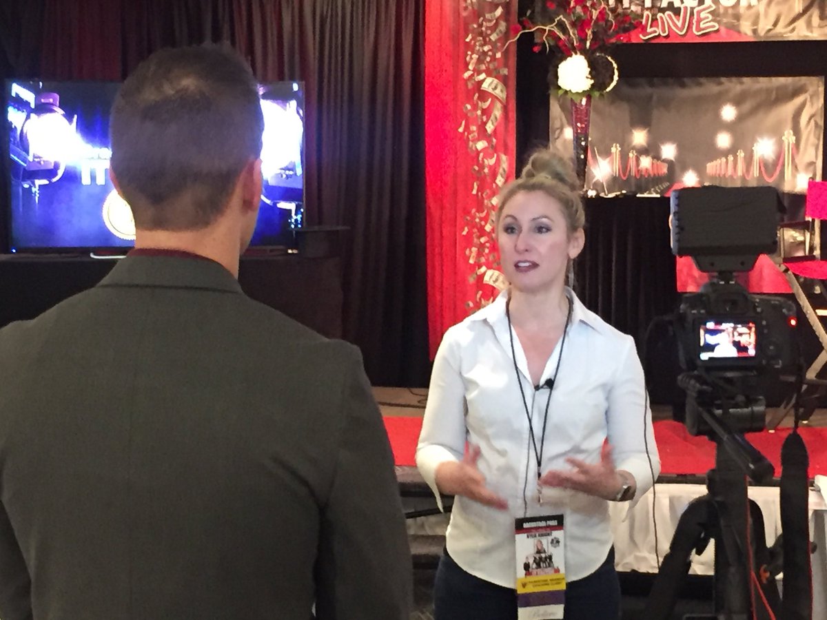 david_knight's tweet photo. @kylieknight being interviewed by @caseydaigle about our experience at #ifl2017 #itfactorlive https://t.co/7SelsZ622L