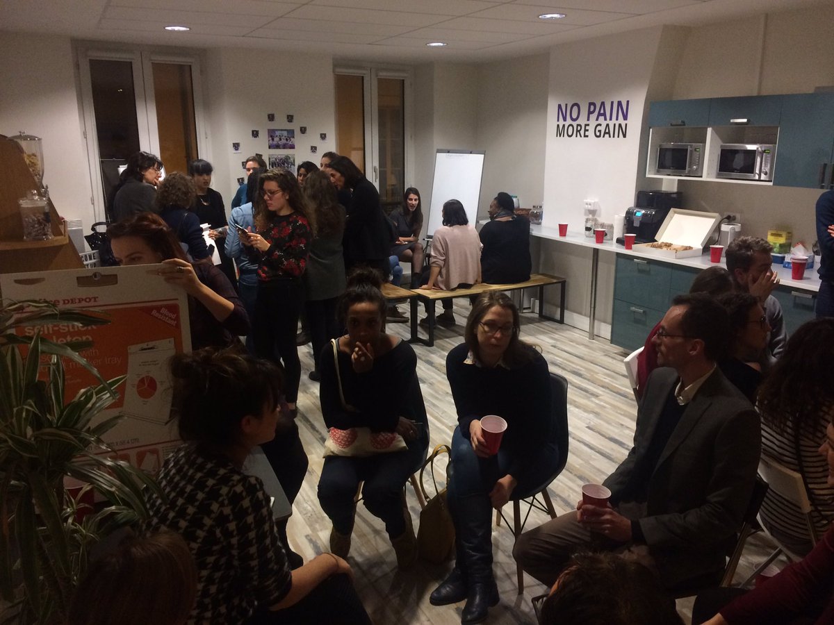 C_amilleA's tweet photo. Ce soir à @getqonto, meetup #OfficeManager ! Quels indicateurs de performance pour nos métiers ? #happiness #meetup https://t.co/DzEZKkGKb1
