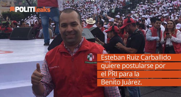 politicomx's tweet photo. 🔶#Politileaks⁠⁠⁠
Dicen que @ESTEBAN_RUIZ_C quiere postularse, por el PRI, para la @DelegacionBJ: https://t.co/jmq00fmKpB https://t.co/rEMLOXh1Bu