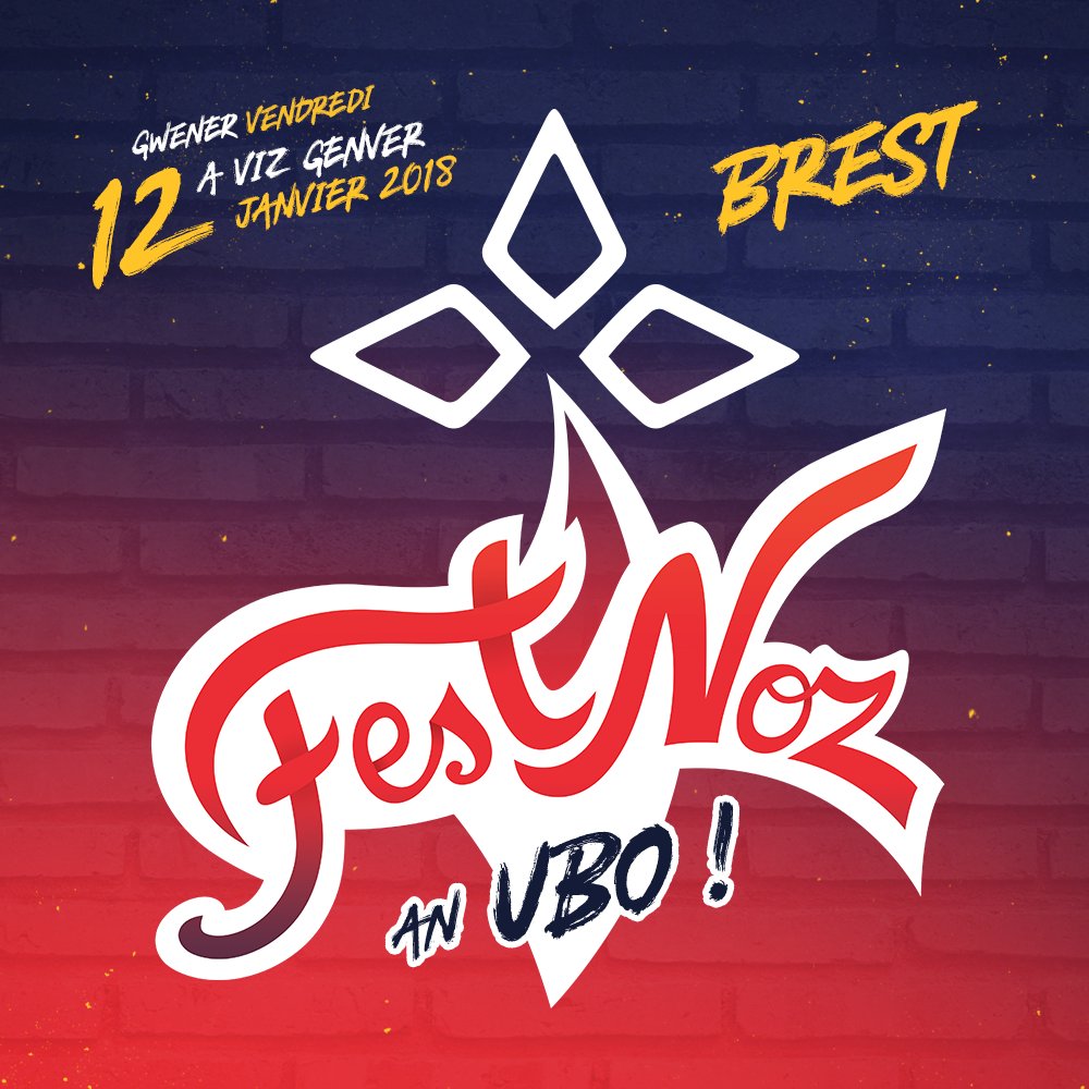 SETU_UBO's tweet photo. #FestNozAnUBO a zistroio evit an trede wech ar gwener 12 a viz Genver 2018 dindan an ti-kêr! 😍🎶Le #FestNoz an #UBO revient pour sa troisième édition le vendredi 12 janvier 2018 sous la mairie de #Brest !! 😀✌️#SETU #TridSevenadurel https://t.co/0Q1ZFfTxtn