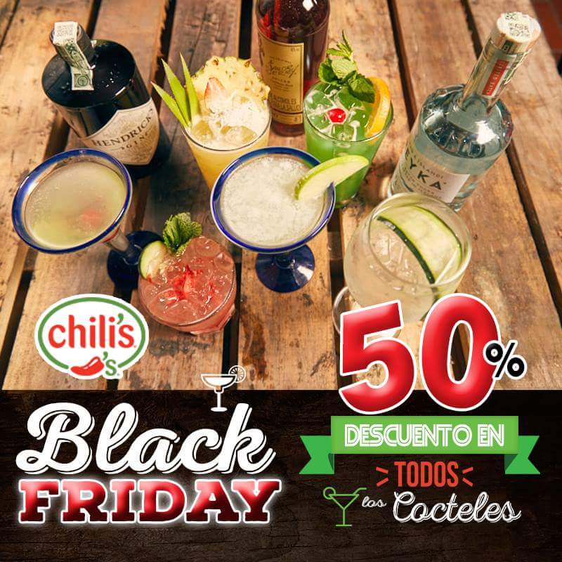 chiliscol's tweet photo. Noviembre 24 Black Friday en #chiliscol 50% de descuento en nuestros cócteles. https://t.co/LSYrf3ql24
