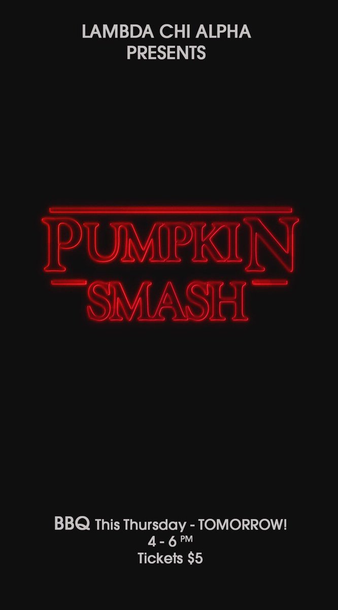 UOLXA's tweet photo. Pumpkin Smash is here! Tickets are $5 at the door. Come enjoy the food, and most importantly, let’s show @FeedingAmerica what we’re about! https://t.co/Yop2W9WcdF
