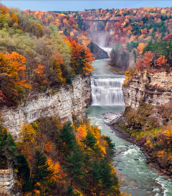 Roadtrippers's tweet photo. Visit the "Grand Canyon of the East" at one of the most drop-dead gorgeous state parks in America https://t.co/aCZ0VbRTpi https://t.co/MmNhu2WjoY