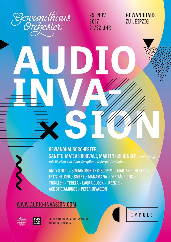 Architektur, Akustik, Ensemble &amp; Geschichte des Hauses treffen auf innovative elektronische Musikerinnen – die #AudioInvasion in #Leipzig. In diesem Jahr dabei: <a href="/smdisco/">Simian Mobile Disco</a>, <a href="/martinkohlstedt/">Martin Kohlstedt</a>, <a href="/reznik/">Andreas Richter</a>
&amp; viele weitere. Wir verlosen 2 Tickets!

🍀 ☞ trndmusik.de/2017/11/hochku…