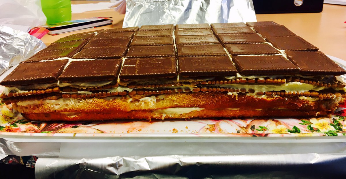 MathsStAndrews's tweet photo. Kamil in S6 made this amazing Maths cake for cake day! It tasted unbelievable! Thanks so much Kamil! 🍰🍫😍
#CakeDay #MathsCake #Leibniz #Differentiation #WeWishEveryDayWasCakeDay #MathsBakeOff https://t.co/9Zl39egOGq