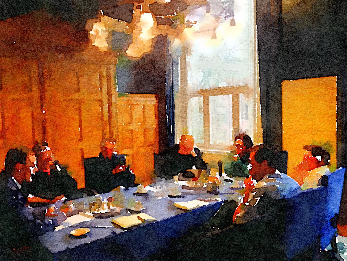 henkhadders's tweet photo. An artist impression of the first meeting of maverics & rebels in the #web11 movement preparing for the lauch of the year of Smart Ecosystem Engineering @_web11_ https://t.co/u8dkDSu8Dq