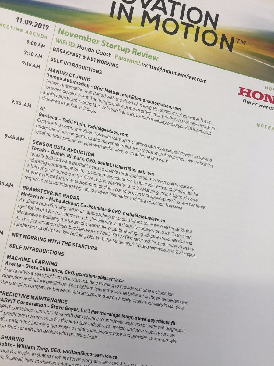 MetawaveCorp's tweet photo. Metawave excites the crowd at @autotechcouncil event in Mountain View @Honda #Innovation #smartradar #ai #AutonomousVehicles https://t.co/ygyjrJSCUN