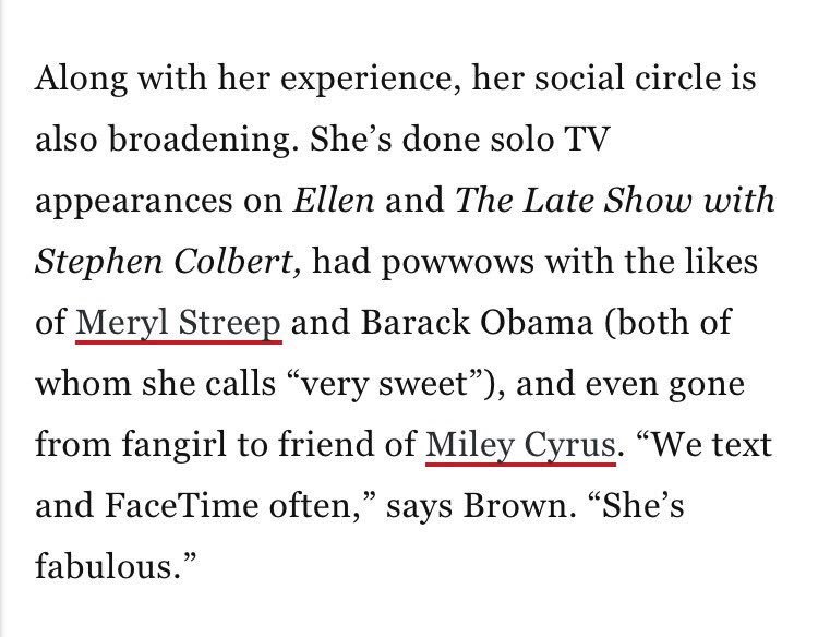 MileyRaySlays's tweet image. Millie Bobby Brown and Miley “text and Facetime often”! “She’s fabulous” 
-Millie talking about Miley