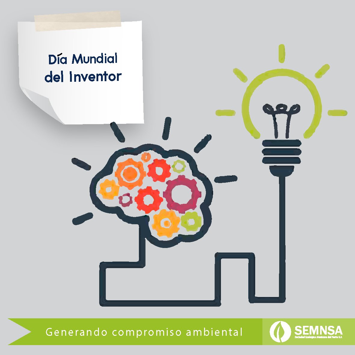 semnsa's tweet photo. ¡Felicidades a todos los que buscan cada día nuevas formas de simplificar y mejorar nuestra vida! #DiadelInventor https://t.co/Z63qgr4tX5