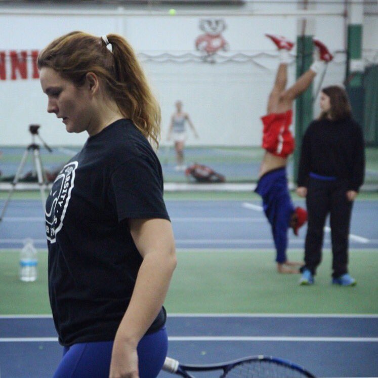 depaultennis's tweet photo. Probably your favorite picture from last weekend when you see it... #depaul #tennisoncampus #whenyouseeit https://t.co/J23Pg0TrmQ