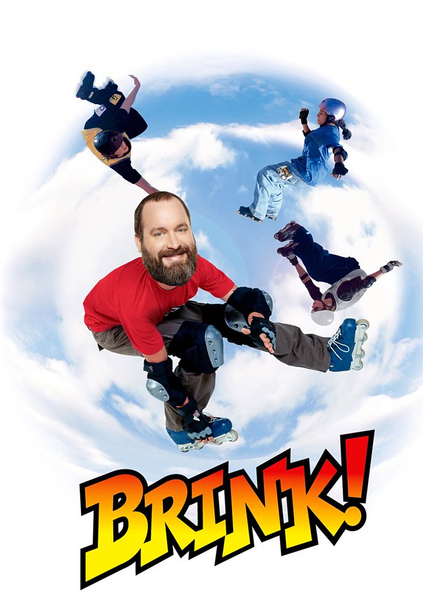 ADeacon's tweet photo. Hey @tomsegura try to do some inverted 540s while you're beating @bertkreischer in his marathon with your sweet rollerblading skills. @joerogan @AriShaffir #fatbert https://t.co/zy38jH2iyw