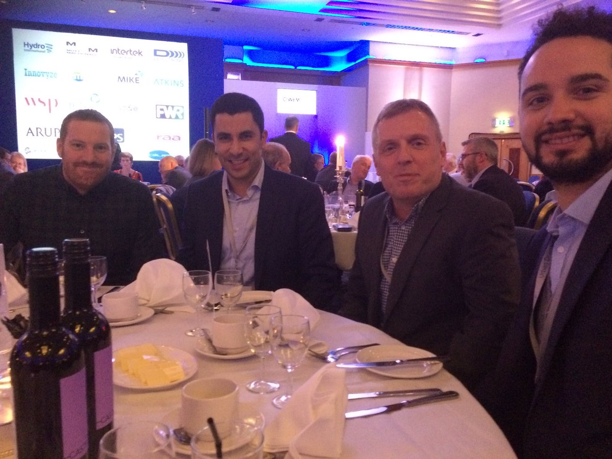 atswalker's tweet photo. The @Innovyze team preparing for the @CIWEMUDG Conference Dinner. #ciwemudg2017 @InnovyzeDavid #rt https://t.co/G0SBKCymsk