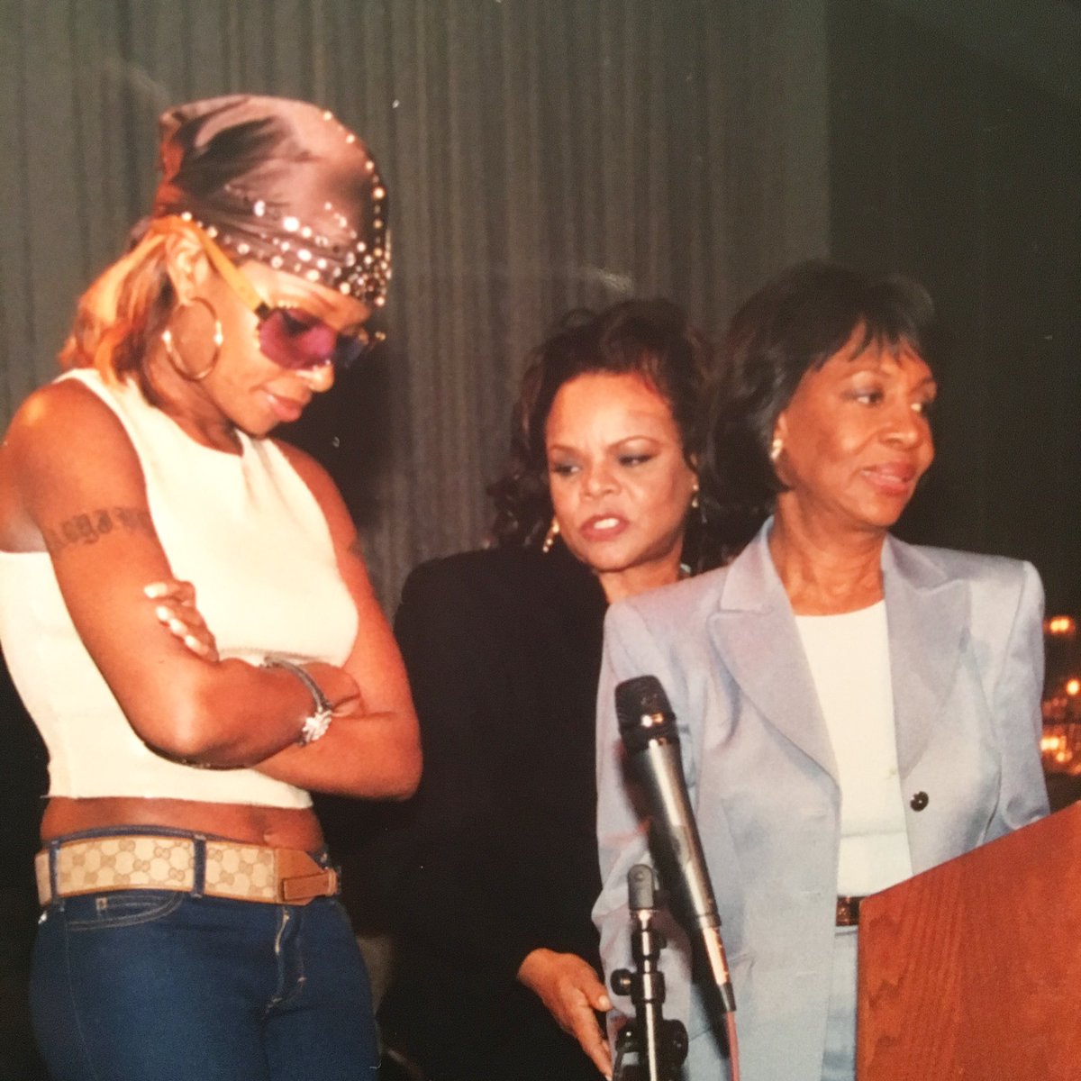 #TBT Me <a href="/maryjblige/">Mary J. Blige</a> and <a href="/RepMaxineWaters/">Maxine Waters</a> ! #ForThePeople #BlackWomenHistory #JamiesThrowBacks #AuntieJamiesBabies