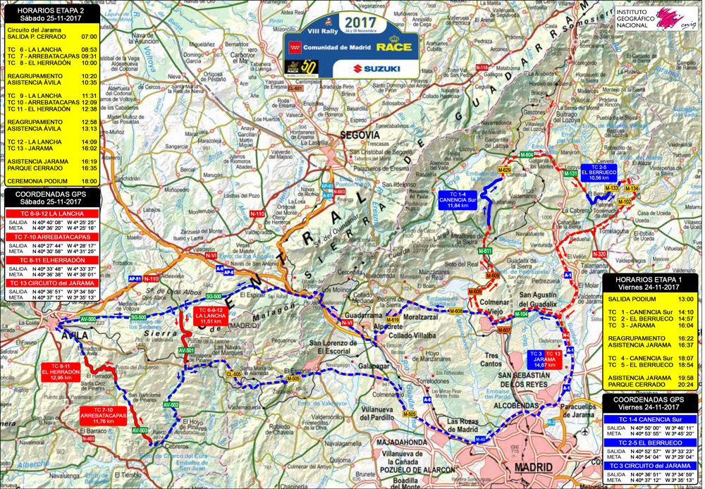 RallyCAMRACE's tweet photo. MAPA TRAMOS @RallyCAMRACE 2017 13 tramos, 6 diferentes https://t.co/y1dX13OCOC https://t.co/IooDqo6aaK