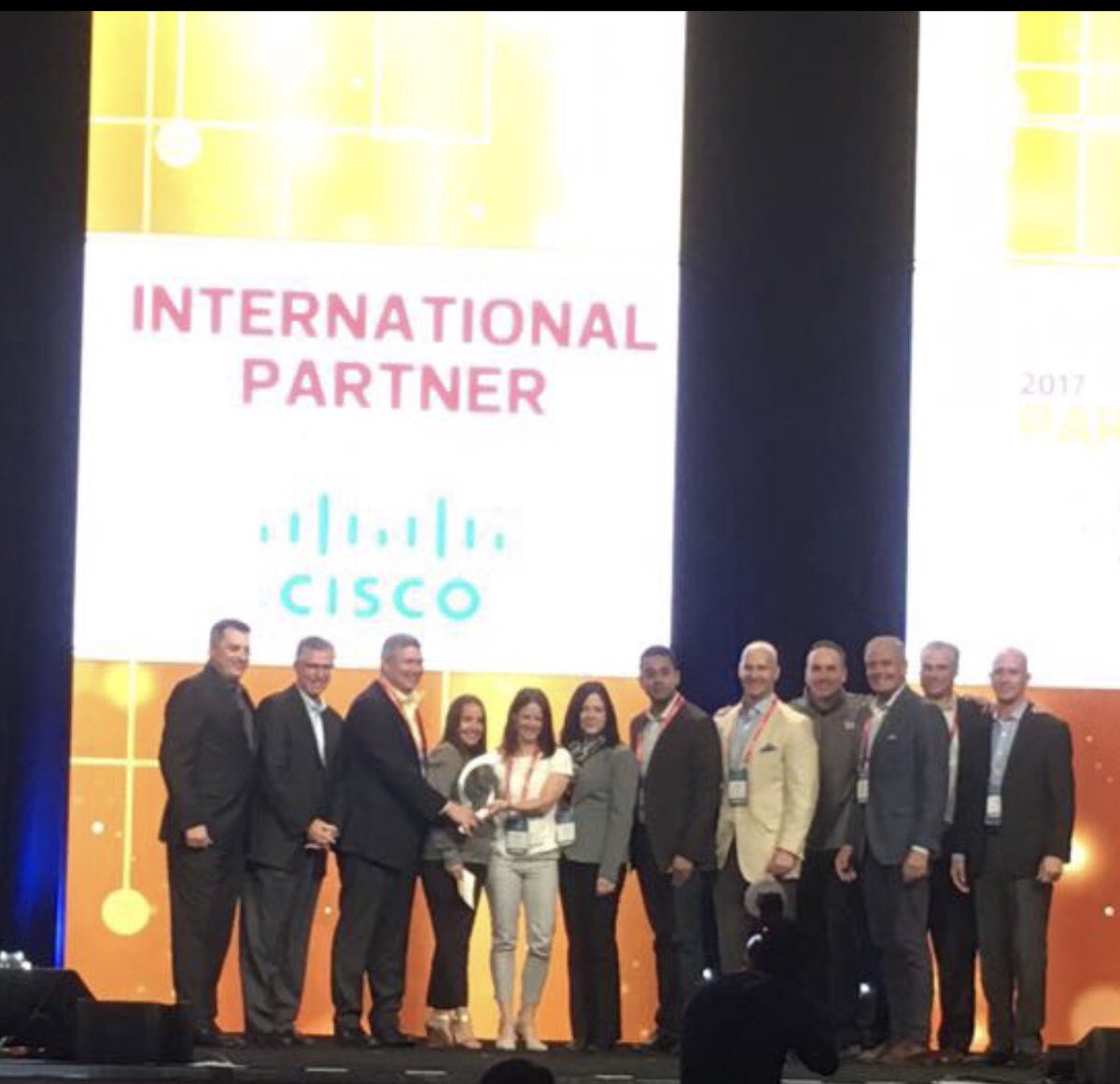 Congrats to <a href="/Cisco/">Cisco</a> for being awarded International Partner of the Year at #cdwps17 <a href="/CDW_UK/">CDW UK</a> <a href="/CiscoUKI/">Cisco UK & Ireland</a> #cdwsocial