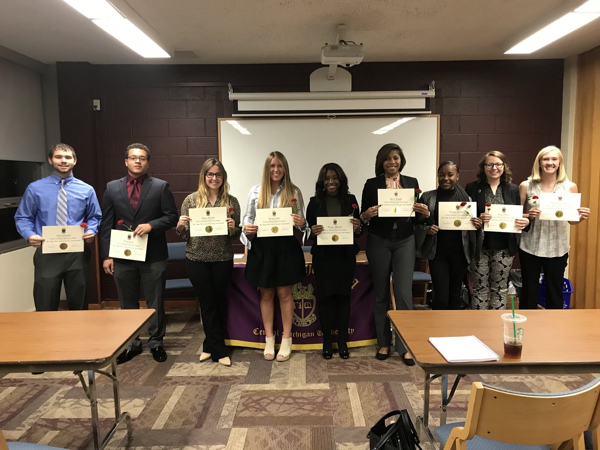 cmichpad's tweet photo. Congratulations to our newly initiated members! https://t.co/54mzGRFoZl