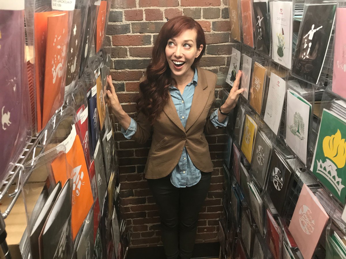 lovepop's tweet image. .@AlieWard got the grand tour of our whole HQ but we almost lost her in the card library. 😬💌#InnovationNation #CBSDreamTeam @MoRocca #ItsEpic