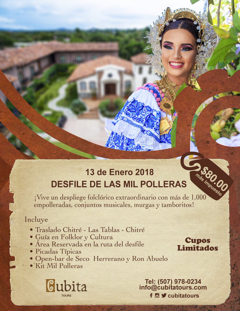Disfruta uno de los desfiles más autóctonos de Panamá, ¡el Desfile de Las Mil Polleras en las Tablas! 😍 #DesfiledeLasMilPolleras #Azuero