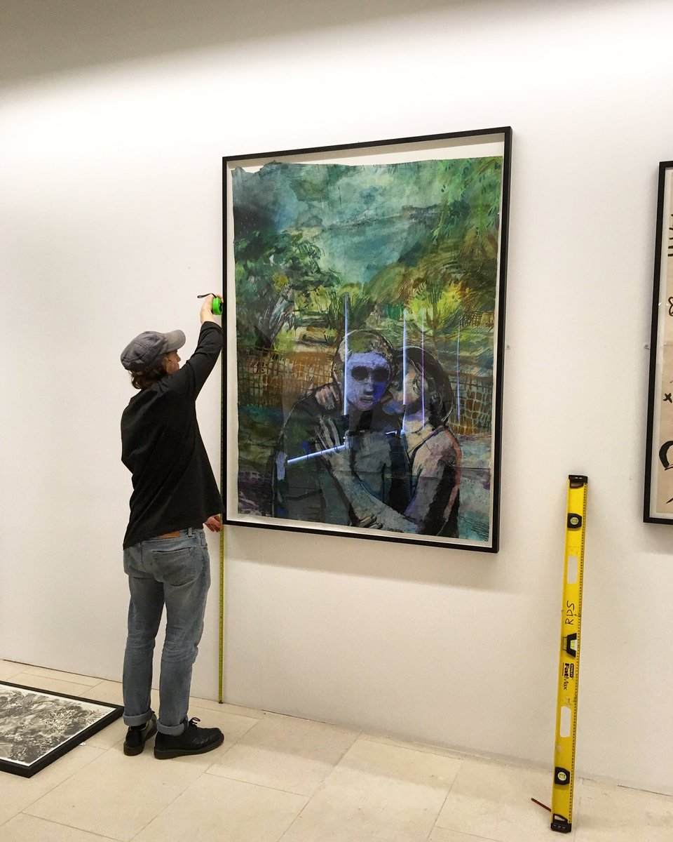 RoyalDrawing's tweet photo. A busy today installing Best of The Drawing Year 2017! Come and see the exhibition from tomorrow until 15th November @ChristiesInc King Street #drawingyear https://t.co/AvES7281NX