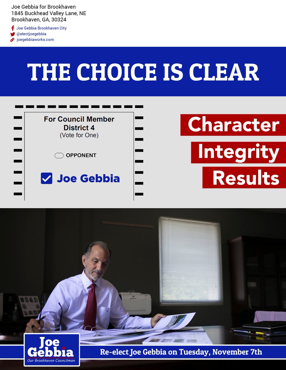 Thank you for your support and vote of confidence! Honored to continue to represent the citizens of Brookhaven's District 4.