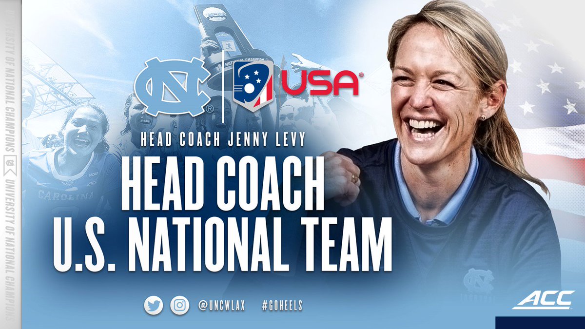 Congrats to Jenny Levy, named today as head coach for #USAWLax! #GoHeels 
bit.ly/2zJGfqZ