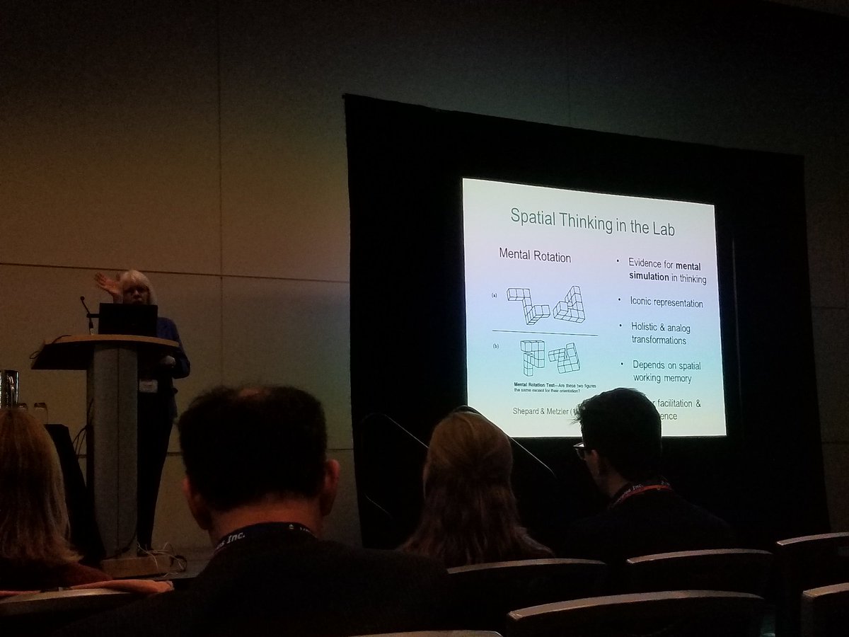 Shepard &amp; Metzler (1971): "The most beautiful cognitive psychology experiment" Mary Hegarty <a href="/UCSB/">UCSB</a> #psynom17