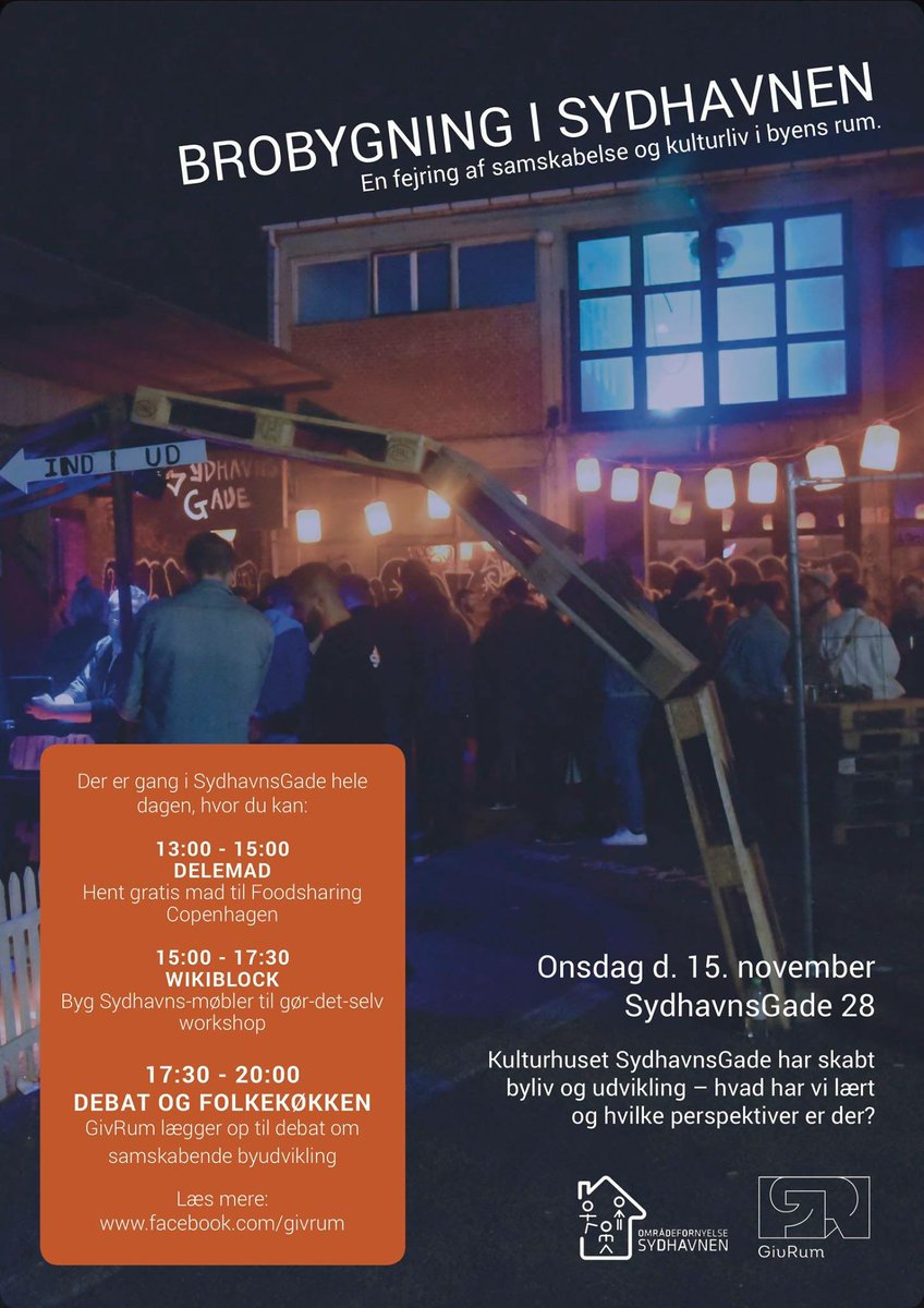 Join us for a debate on co-creation at copenhagen finest venue on wednesday 15th