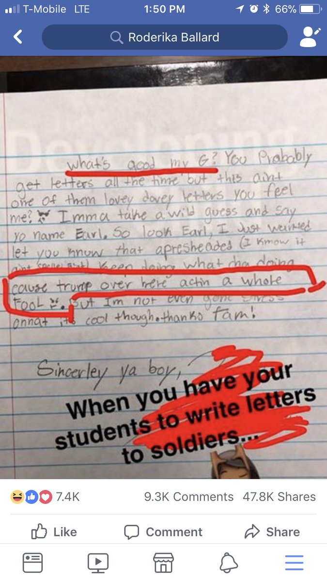 iTeach_funstuff's tweet image. NEVER expected this to go viral! Thank you @TheShadeRoomm #DearEarl #Highschoolblues