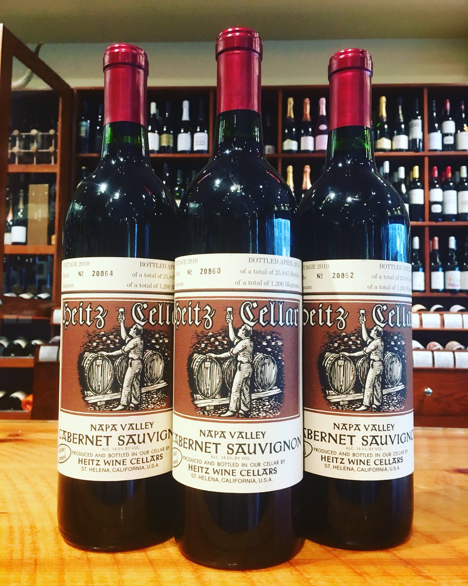 baccowinecheese's tweet photo. American classics! Heitz Martha’s Vineyard; Napa’s finest Cabernet Sauvignon! #winegeek #napa #heitzcellar https://t.co/S0esM3ObrJ