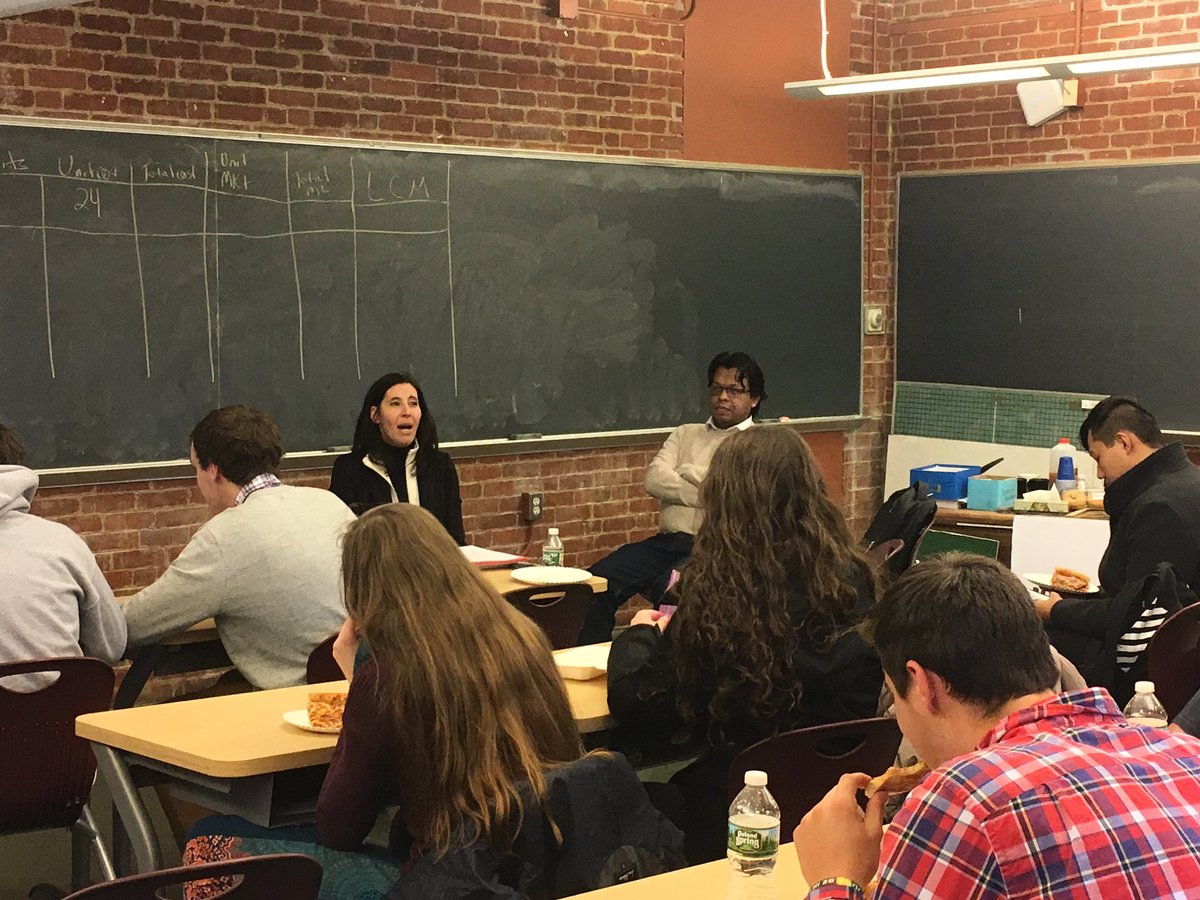 WADAP1834's tweet photo. Dr Mary Jane Rein and PhD student Mohammad Sajjadur Rahman @ClarkUniversity speak to @WorcesterAcdmy student on Holocaust and Genocide related to the current situation of the Rohingya fleeing in Myanmar #WAdifference https://t.co/f6FMqJb57m