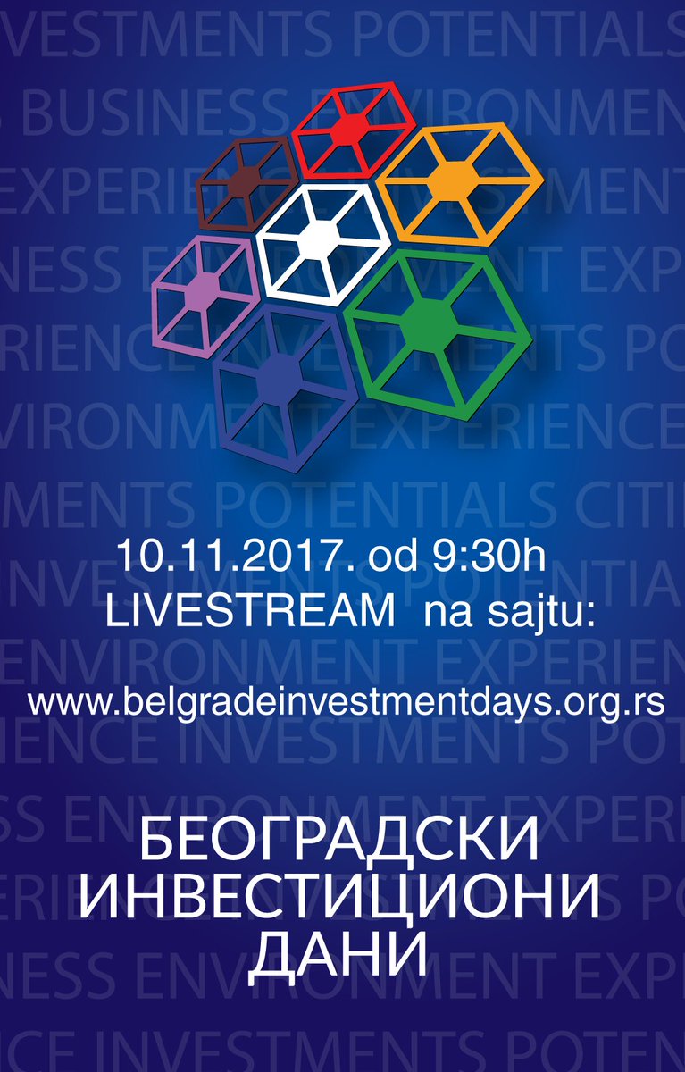 KombegBeograd's tweet photo. Beogradski investicioni dani #BID2017 Pratite najveći investicioni forum u regionu sutra od 9:30h uživo na https://t.co/GCEpiw50KS https://t.co/1jXk4gTiNN