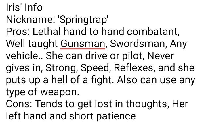 SpartanT108's tweet image. {Iris' other info}